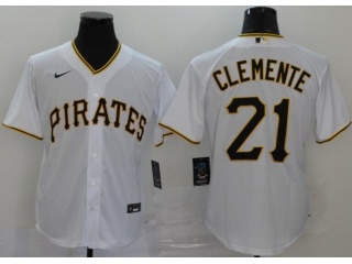 Nike Pittsburgh Pirates #21 Robert Clemente Cool Base Jersey White