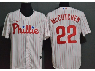Nike Philadelphia Phillies #22 Andrew McCutchen Cool Base Jersey White 