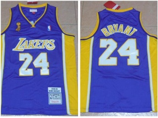 Los Angeles Lakers #24 Kobe Bryant 2008-09 Throwback Jersey Purple