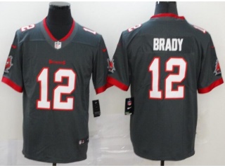 Tampa Bay Buccaneers #12 Tom Brady New Style Vapor Untouchable Limited Football Jersey Grey