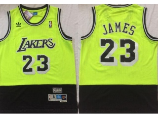 Los Angeles Lakers #23 Lebron James Jersey Green Black