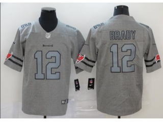 Tampa Bay Buccaneers #12 Tom Brady Vapor Untouchable Limited Football Jersey Gridiron Gray