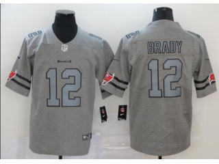 Tampa Bay Buccaneers #12 Tom Brady Vapor Untouchable Limited Football Jersey Gridiron Gray 