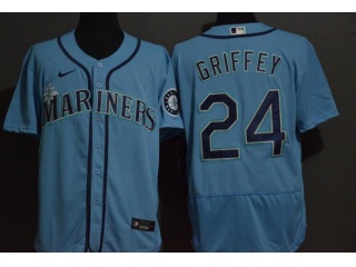 Nike Seattle Mariners #24 Ken Griffey Jr Flexbase Jersey Blue