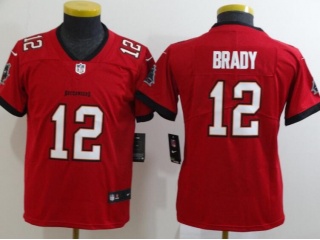 Youth Tampa Bay Buccaneers #12 Tom Brady Vapor Untouchable Limited Football Jersey Red 