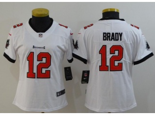 Woman Tampa Bay Buccaneers #12 Tom Brady Vapor Untouchable Limited Football Jersey White