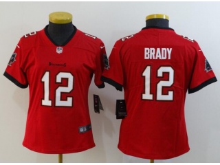 Woman Tampa Bay Buccaneers #12 Tom Brady Vapor Untouchable Limited Football Jersey Red