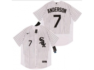 Nike Chicago White Sox #7 Tim Anderson Flexbase Jersey White 