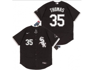 Nike Chicago White Sox #35 Frank Thomas Flexbase Jersey Black