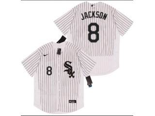 Nike Chicago White Sox #8 Bo Jackson Flexbase Jerseys White