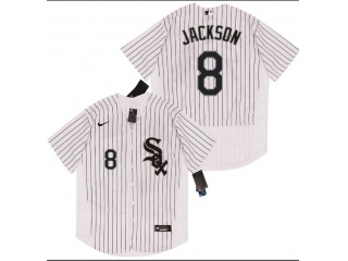 Nike Chicago White Sox #8 Bo Jackson Flexbase Jerseys White 