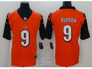 Cincinnati Bengals #9 Joe Burrow Vapor Limited Jersey Orange