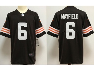 Cleveland Browns #6 Baker Mayfield New Style VaporLimited Jersey Brown
