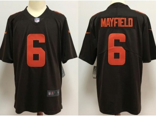 Cleveland Browns #6 Baker Mayfield Color Rush New Style Jersey Brown
