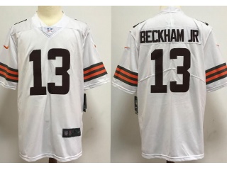 Cleveland Browns #13 Odell Beckham Jr New Style VaporLimited Jersey White