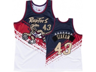 Toronto Raptors #43 Pascal Siakam Mitchell&Ness Basketball Jersey White/Gold