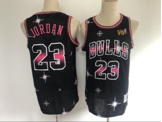 Chicago Bulls #23 Jordan Hwc Starry Jersey Black