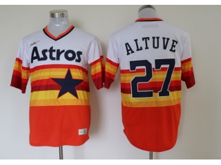 Nike Houston Astros #27 Jose Altuve Rainbow Cool Base Jersey Orange 