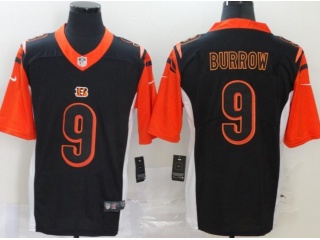 Cincinnati Bengals #9 Joe Burrow Invert Limited Jersey Black 
