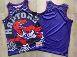 Toronto Raptors Mitchell&Ness Big Face Jersey Black Purple