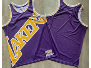 Los Angeles Lakers Mitchell&Ness Big Face Jersey Purple
