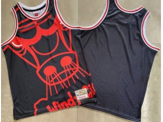 Chicago Bulls Mitchell&Ness Big Face Jersey Black