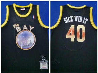 Golden State Warriors #40 Sick Wid It Mitchell&Ness Jersey Black