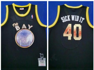 Golden State Warriors #40 Sick Wid It Mitchell&Ness Jersey Black 