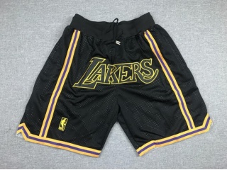 Los Angeles Lakers City Throwback Short Black