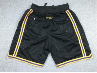 Los Angeles Lakers City Throwback Short Black