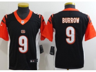 Youth Cincinnati Bengals #9 Joe Burrow Vapor Limited Jersey Black