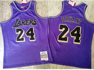 Los Angeles Lakers #24 Kobe Bryant Mouse Year Jersey Purple