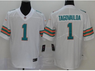 Miami Dolphins #1 Tua Tagovailoa Color Rush Limited Jersey White