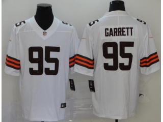 Cleveland Browns #95 Myles Garrett New Style VaporLimited Jersey White