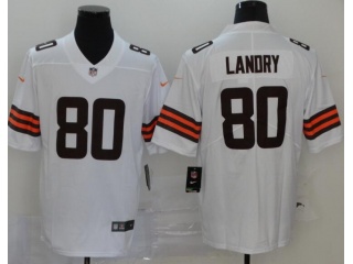 Cleveland Browns #80 Jarvis Landry New Style VaporLimited Jersey White