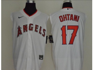 Nike Los Angeles Angels 17 Shohei Ohtani Vest Jersey White