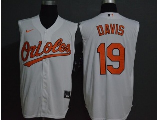 Nike Baltimore Orioles 19 Chris Davis Vest Jersey White