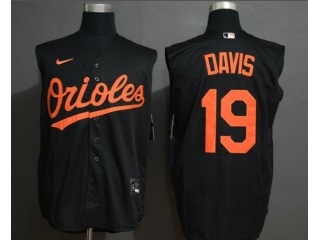 Nike Baltimore Orioles 19 Chris Davis Vest Jersey Black