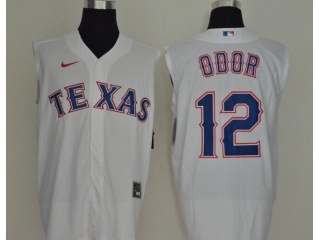 Nike Texas Rangers 12 Rougned Odor Vest Jersey White