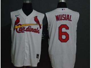 Nike St. Louis Cardinals 6 Stan Musial Vest Jersey White