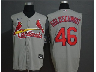 Nike St. Louis Cardinals 46 Paul Goldschmidt Vest Jersey Gray