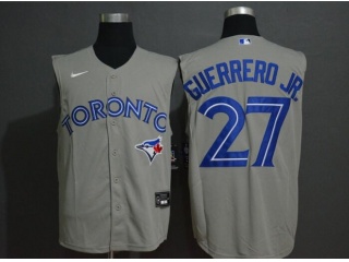 Nike Toronto Blue Jays 27 Vladimir Guerrero JR Vest Jersey Gray