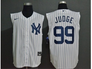Nike New York Yankees 99 Aaron Judge Vest Jersey White