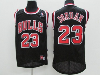 Chicago Bulls 23 Michael Jordan Basketball Jersey Black BULLS