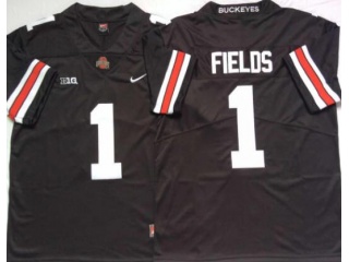 Ohio State Buckeyes #1 Justin Fields Limited Jersey Black