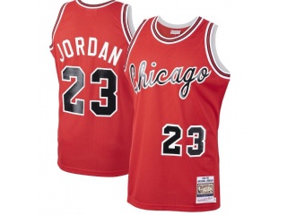 Chicago Bulls #23 Michael Jordan Chicago Throwback Jersey Red 