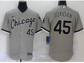 Nike Chicago White Sox #45 Michael Jordan Flexbase Jersey Grey