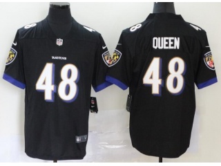 Baltimore Ravens #48 Patrick Queen Vapor Limited Jersey Black