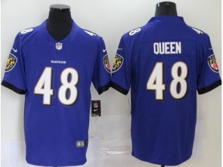 Baltimore Ravens #48 Patrick Queen Vapor Limited Jersey Purple