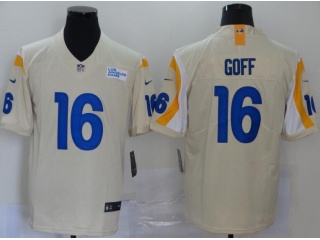 Los Angeles Rams #16 Jared Goff Vapor Untouchable Limited Jersey Cream